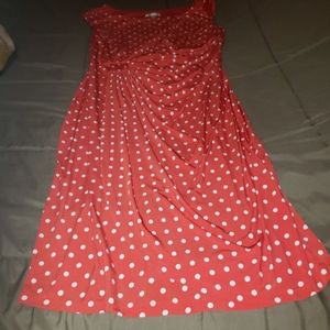 Dressbarn  poka dot dress 16 women's